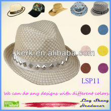 El sombrero de paja de papel decorativo 100% de los diamantes con estilo más baratos baratos, LSP11